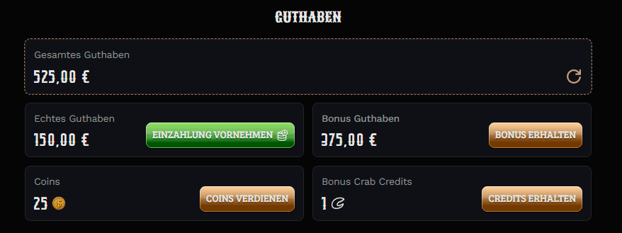 Wildsino Casino Kreditkartenzahlungen