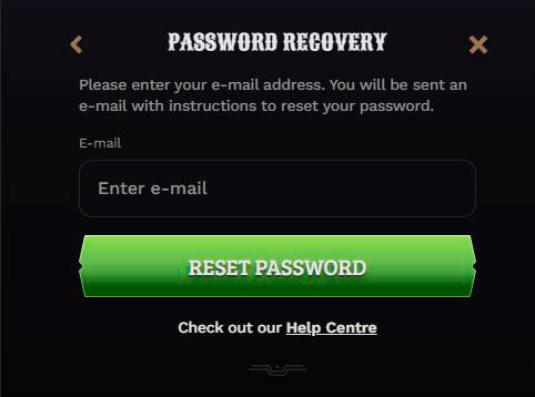 Reset-Pass bei Wildsino